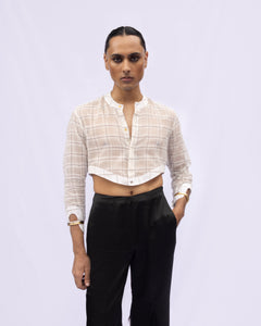 Mangalagiri Cropped Vanki Shirt